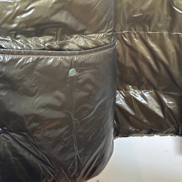 BURBERRY Embroidered Archive Logo Down Filled Puffer Gilet Vest Green Sz L/XL - Picture 7 of 12